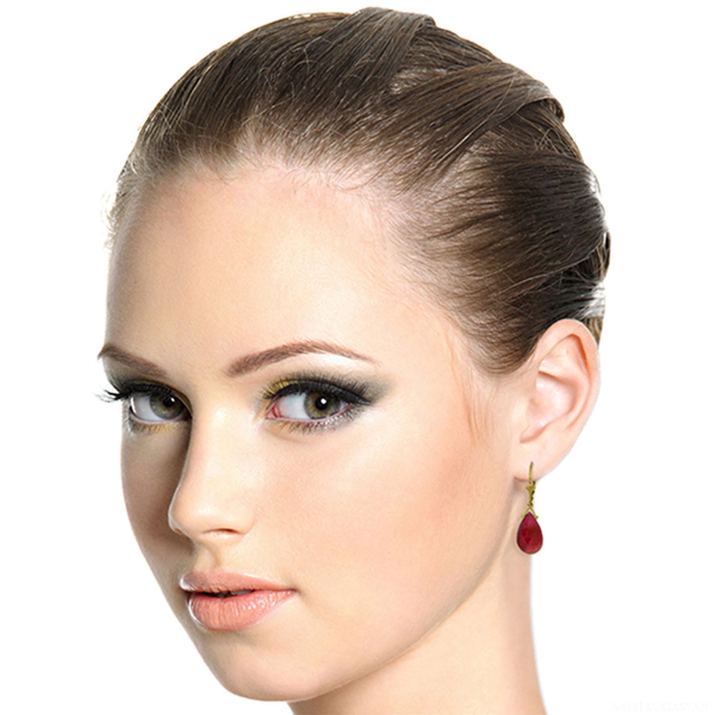 Lunar Glow Ruby Earrings