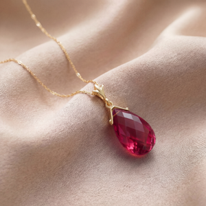 Lunar Glow Ruby Necklace