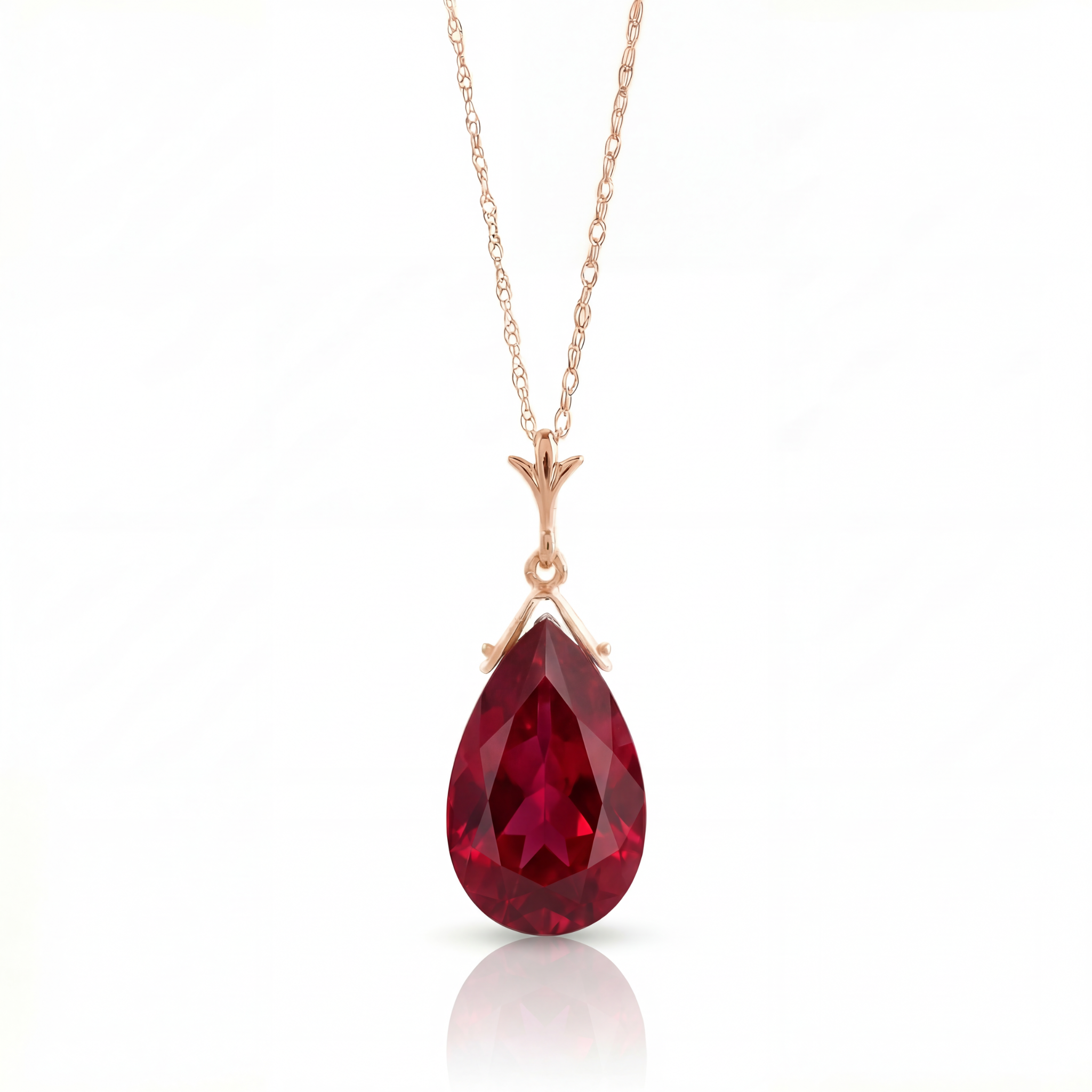 Lunar Glow Ruby Necklace