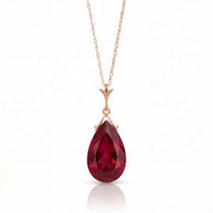 Lunar Glow Ruby Necklace
