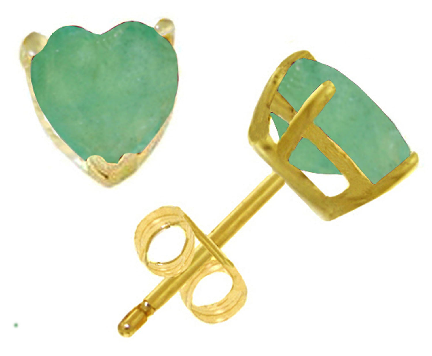 Eternal Love Emerald Stud Earrings