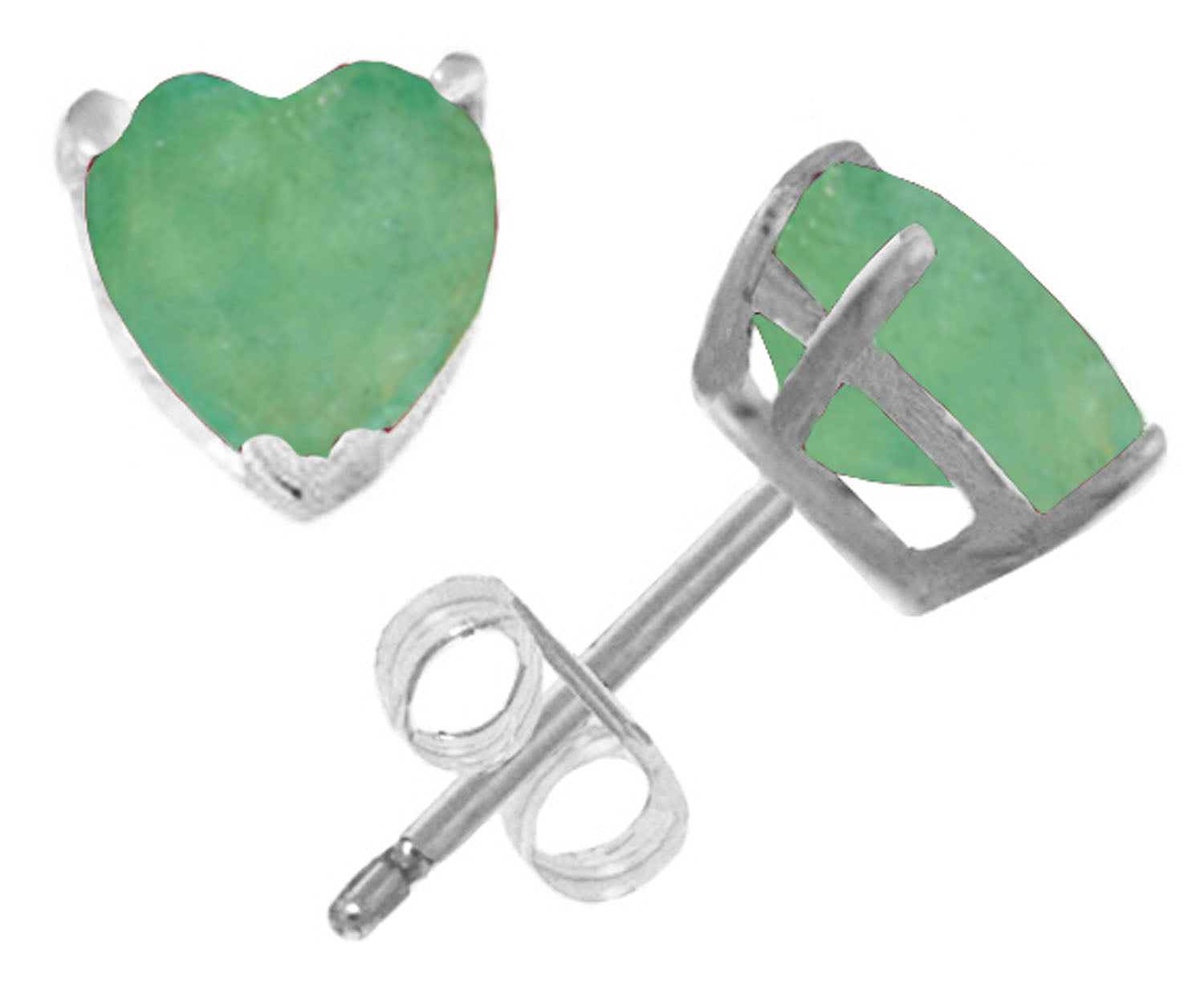Eternal Love Emerald Stud Earrings
