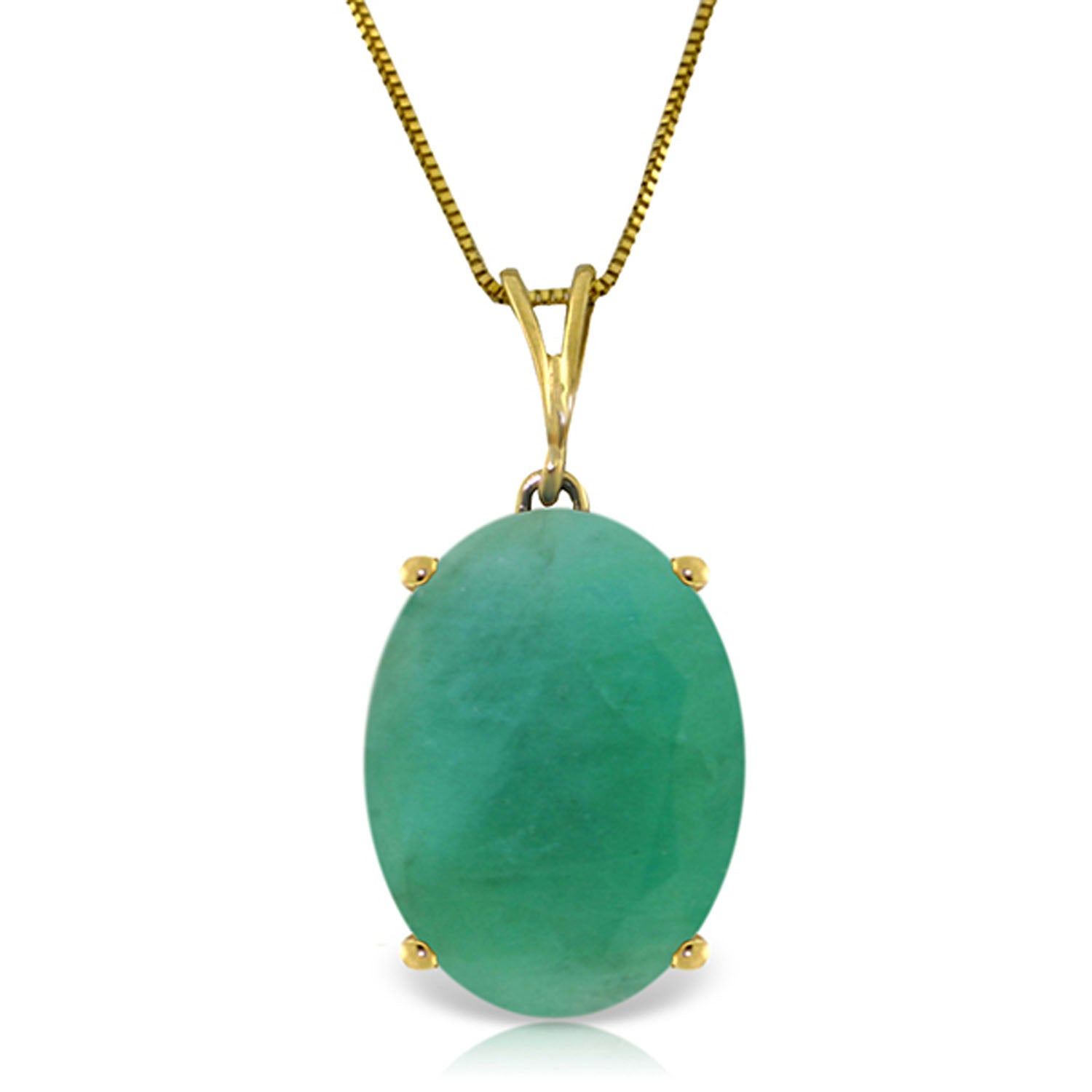 Graceful Glow Emerald Necklace