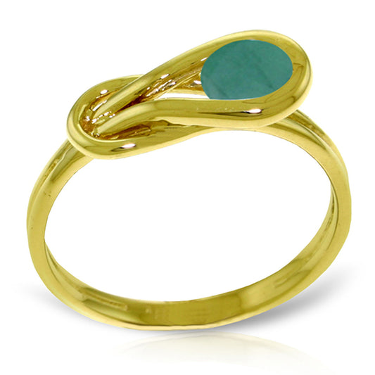 Lockstone Emerald Ring