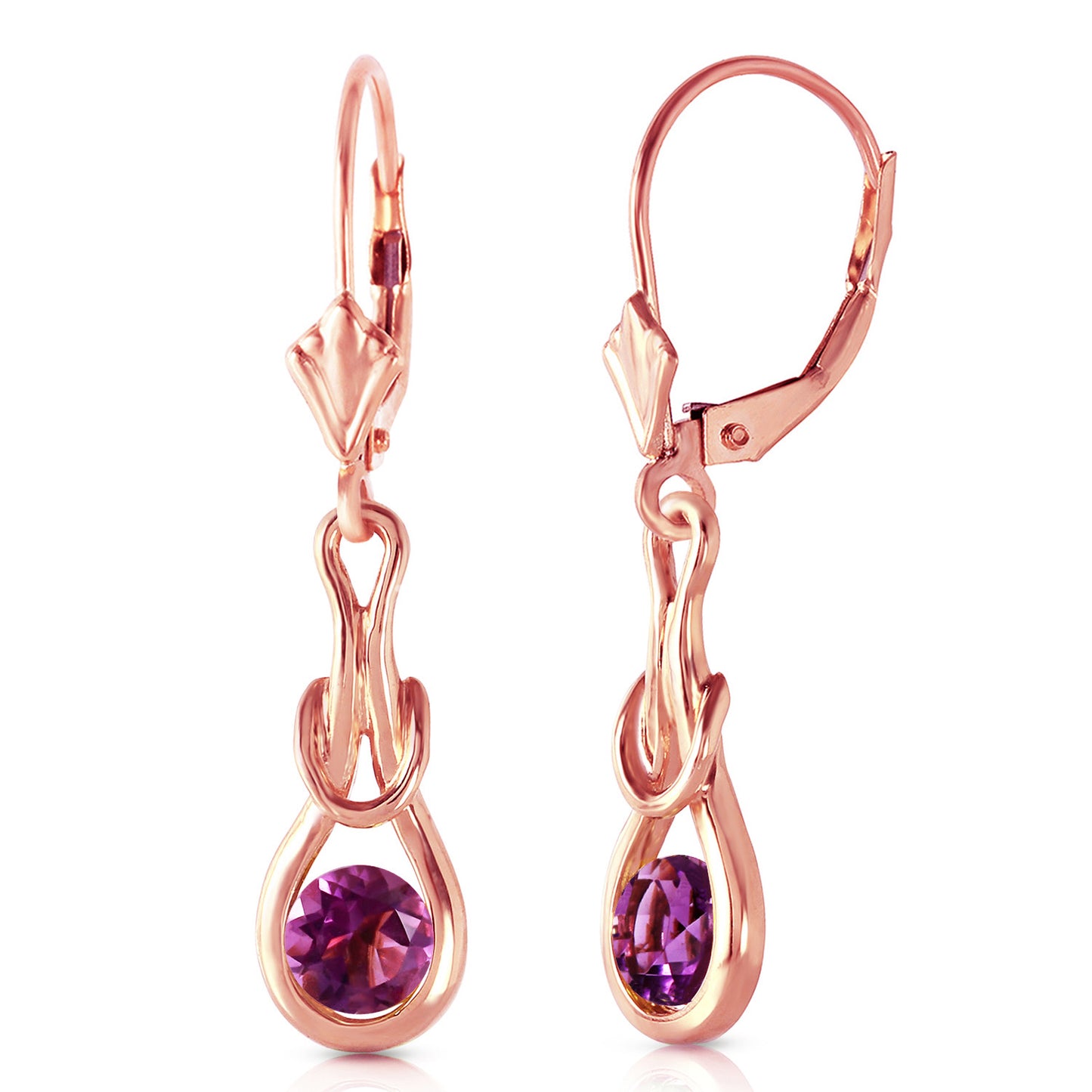 Lockstone Amethyst Earrings