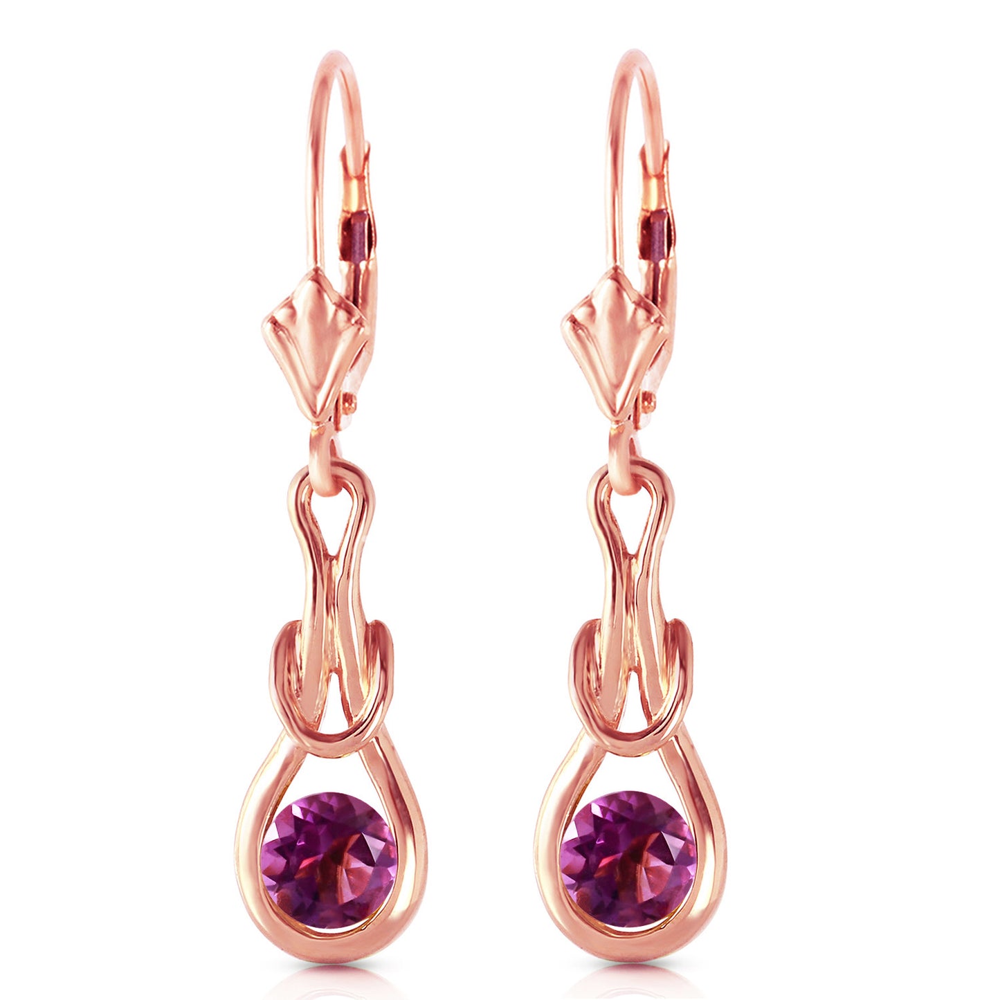 Lockstone Amethyst Earrings
