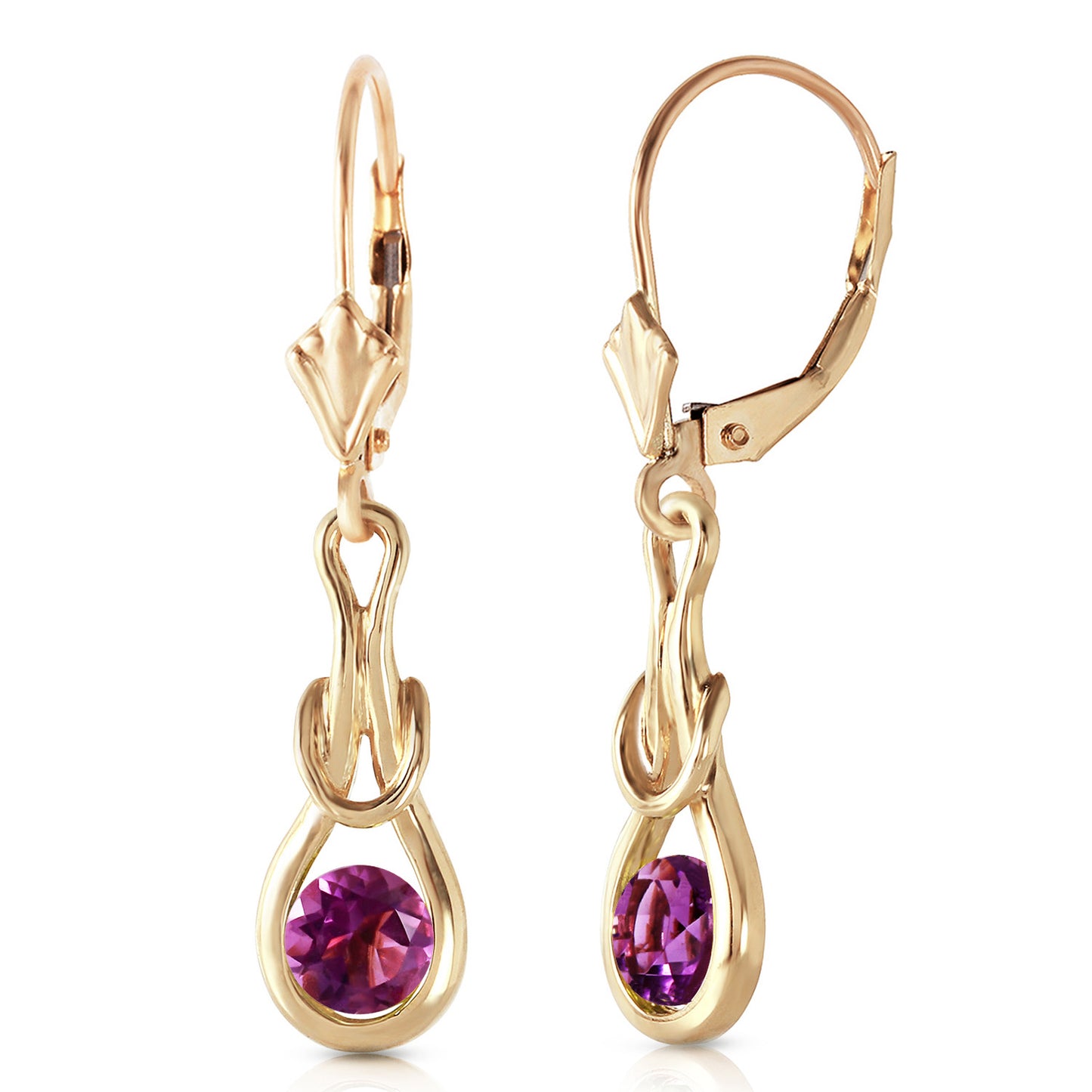 Lockstone Amethyst Earrings