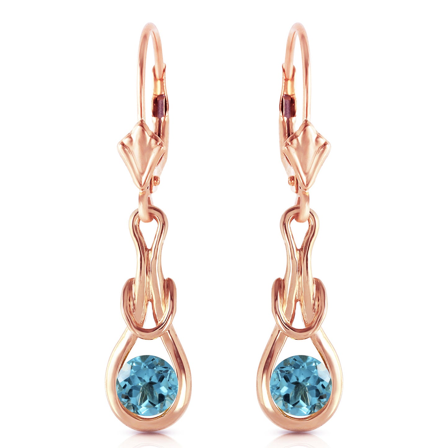 Dreamweaver Blue Topaz Earrings