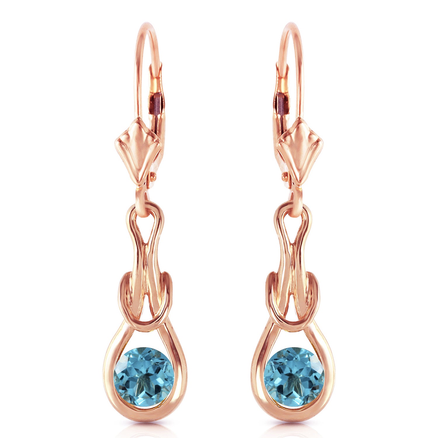Dreamweaver Blue Topaz Earrings