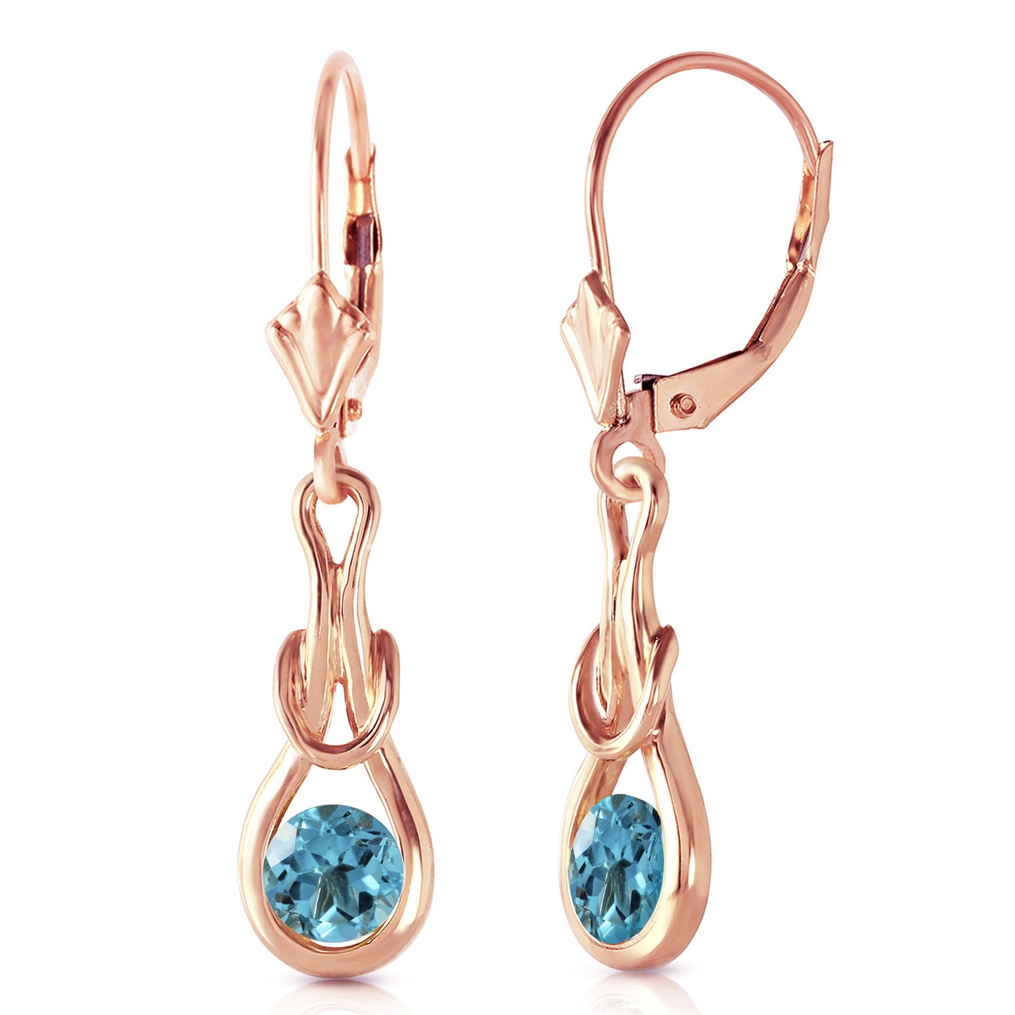 Dreamweaver Blue Topaz Earrings