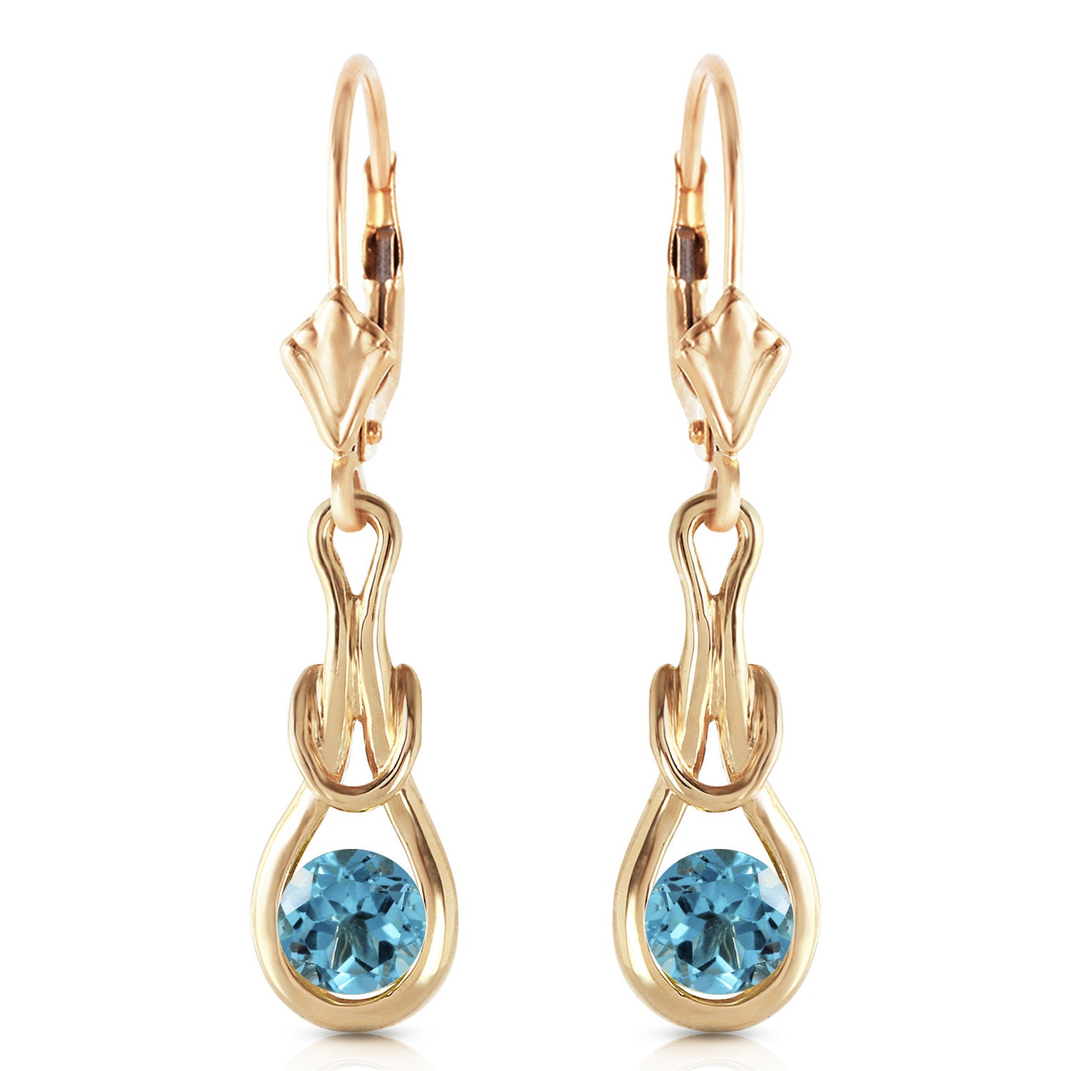 Dreamweaver Blue Topaz Earrings