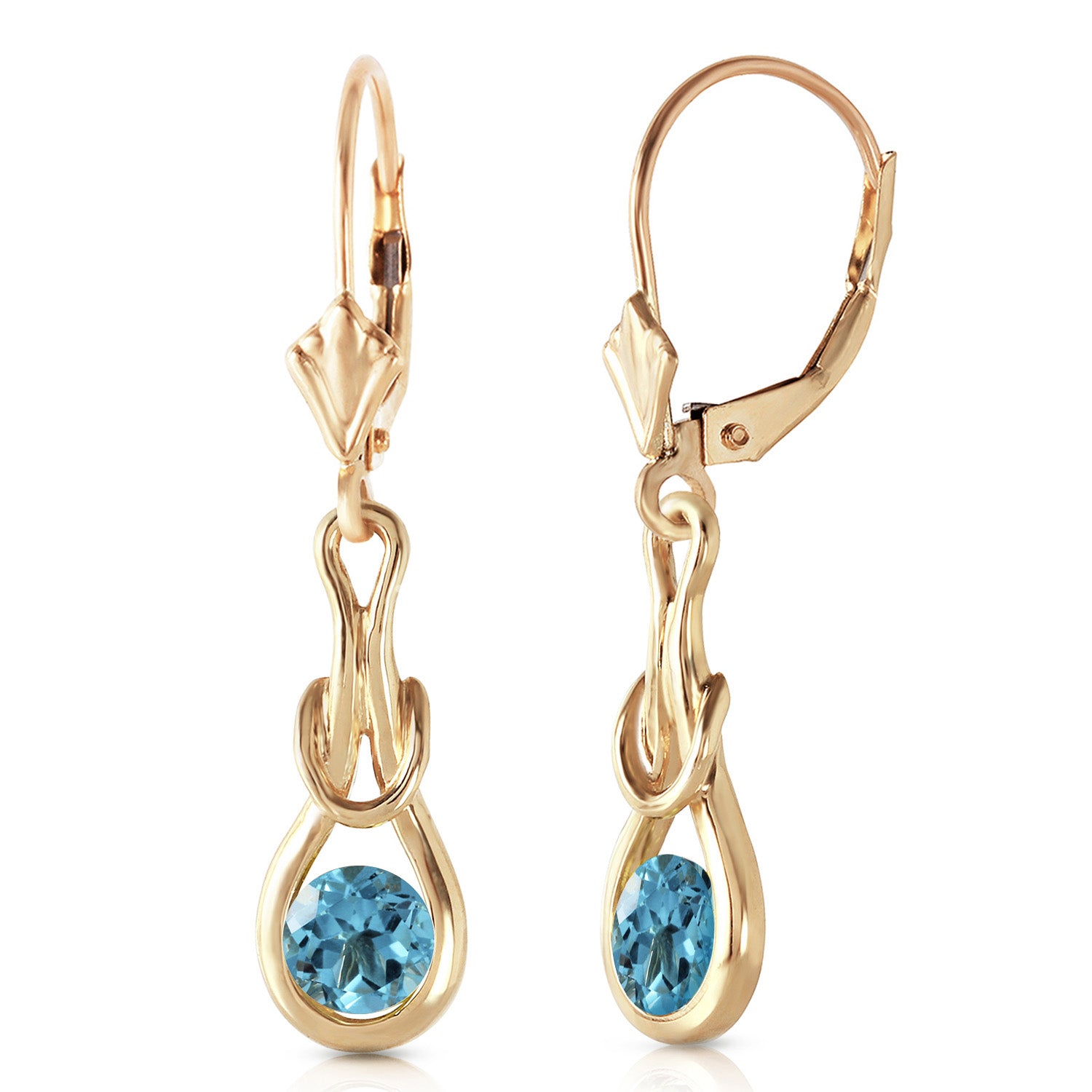 Dreamweaver Blue Topaz Earrings