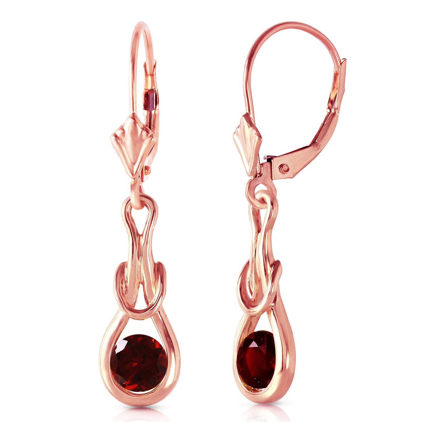 Lockstone Garnet Earrings