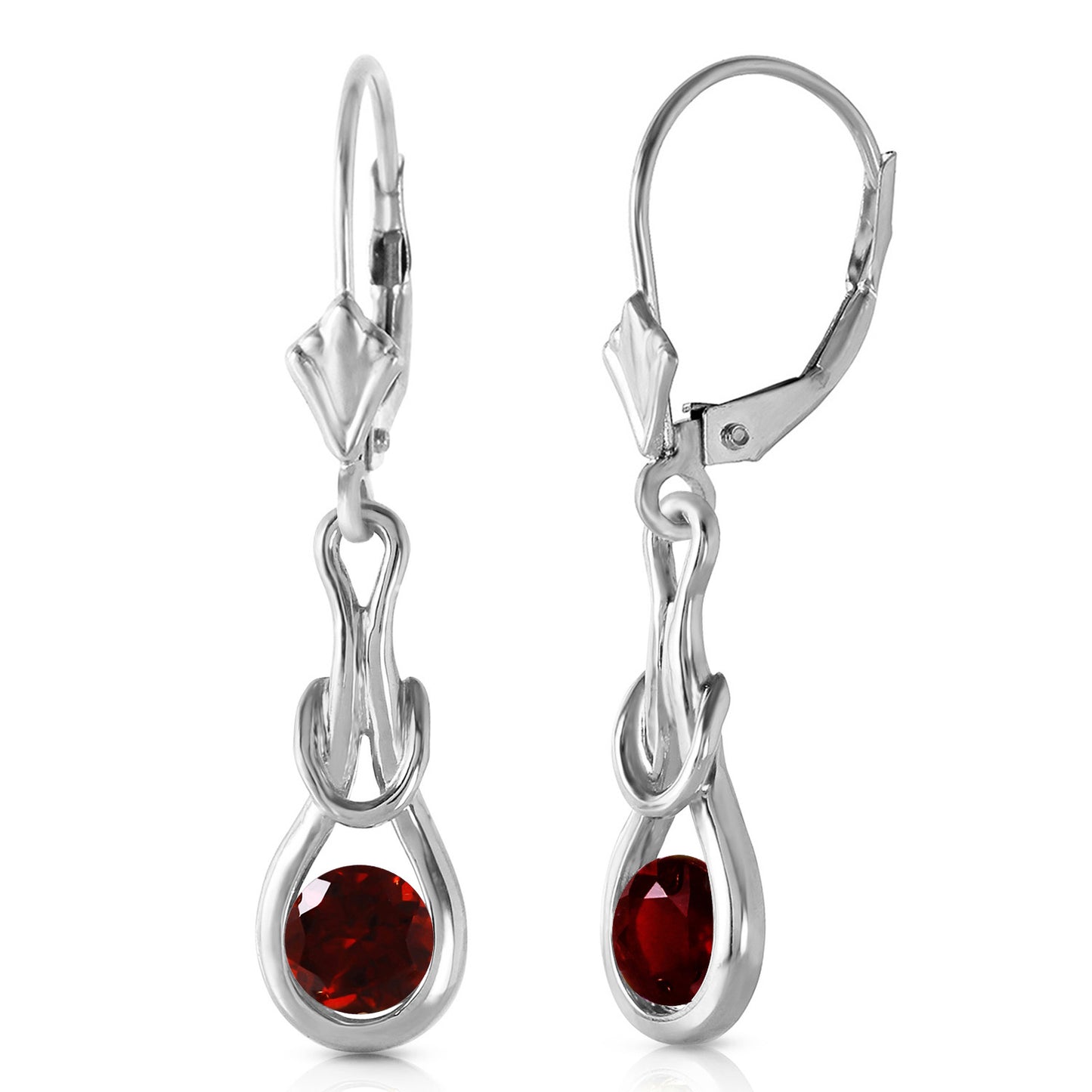 Lockstone Garnet Earrings