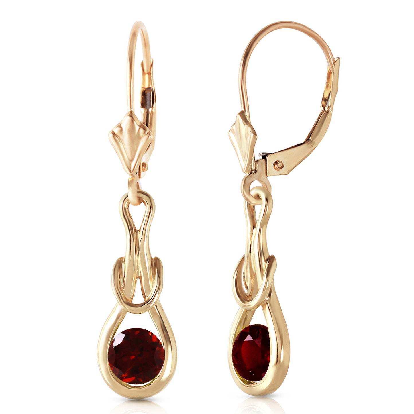Lockstone Garnet Earrings