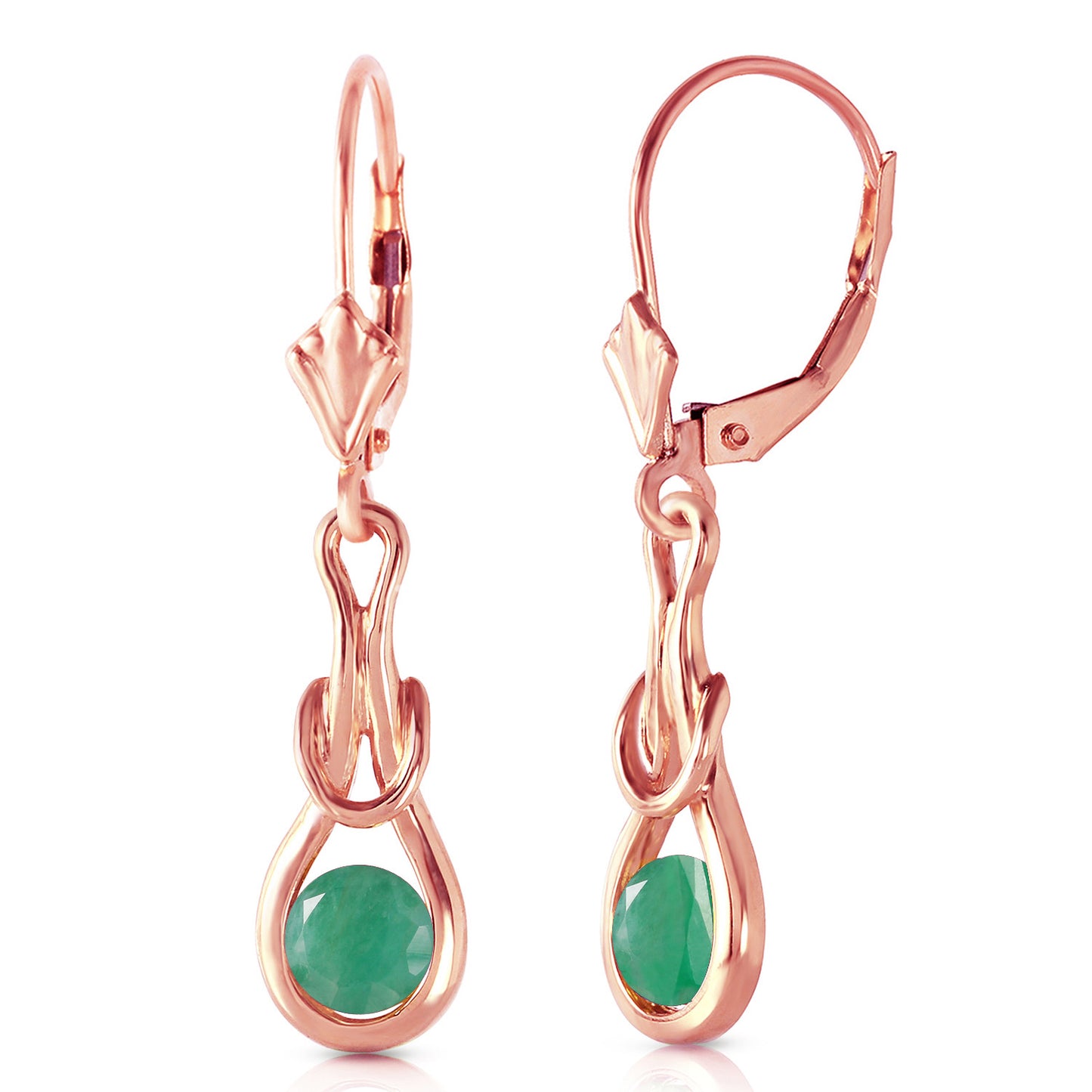 Lockstone Emerald Earrings