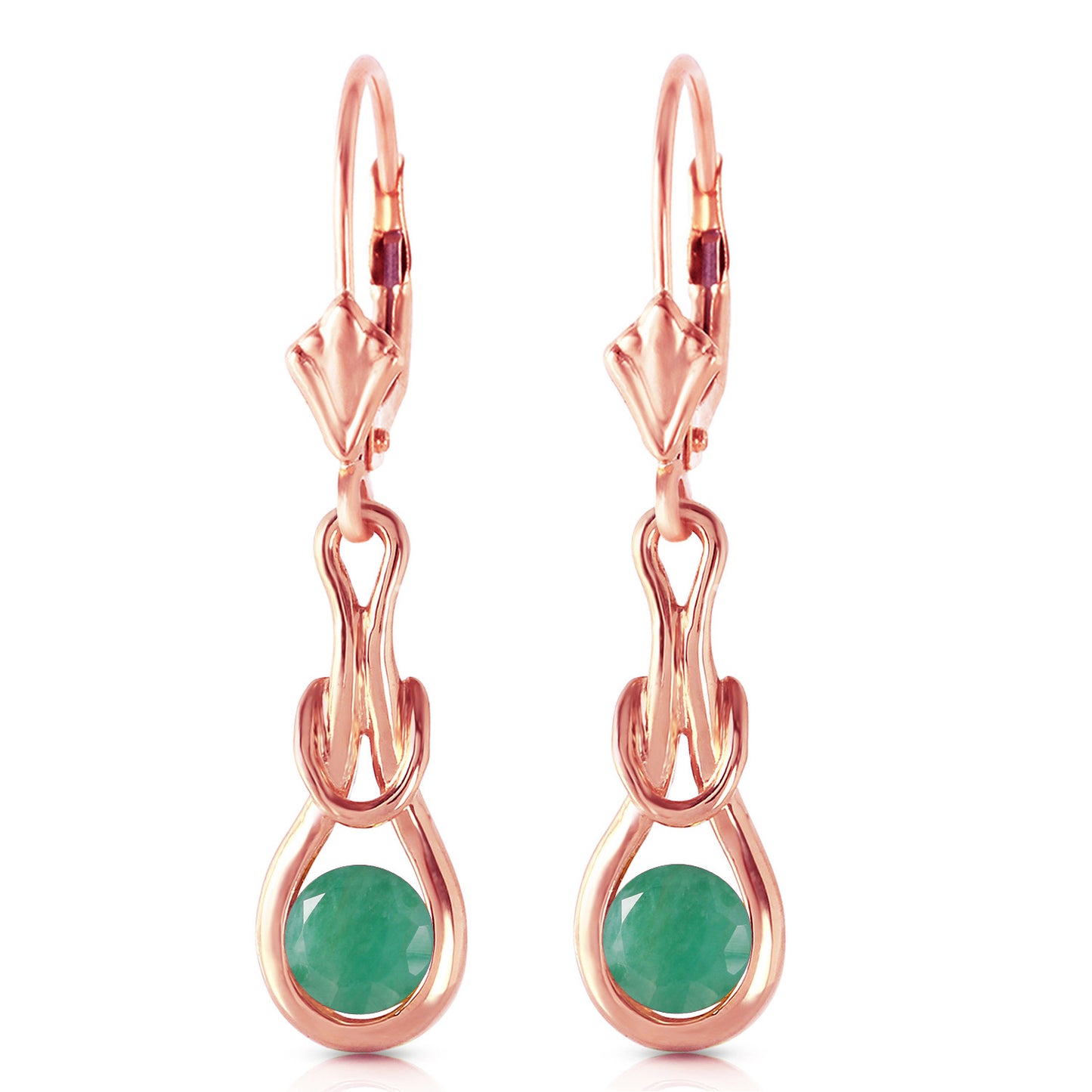 Lockstone Emerald Earrings