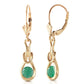 Lockstone Emerald Earrings