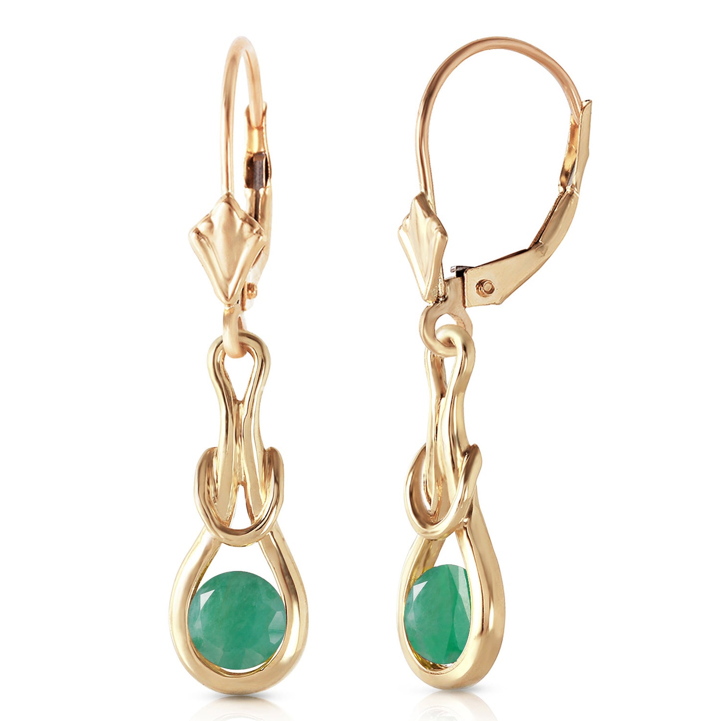 Lockstone Emerald Earrings
