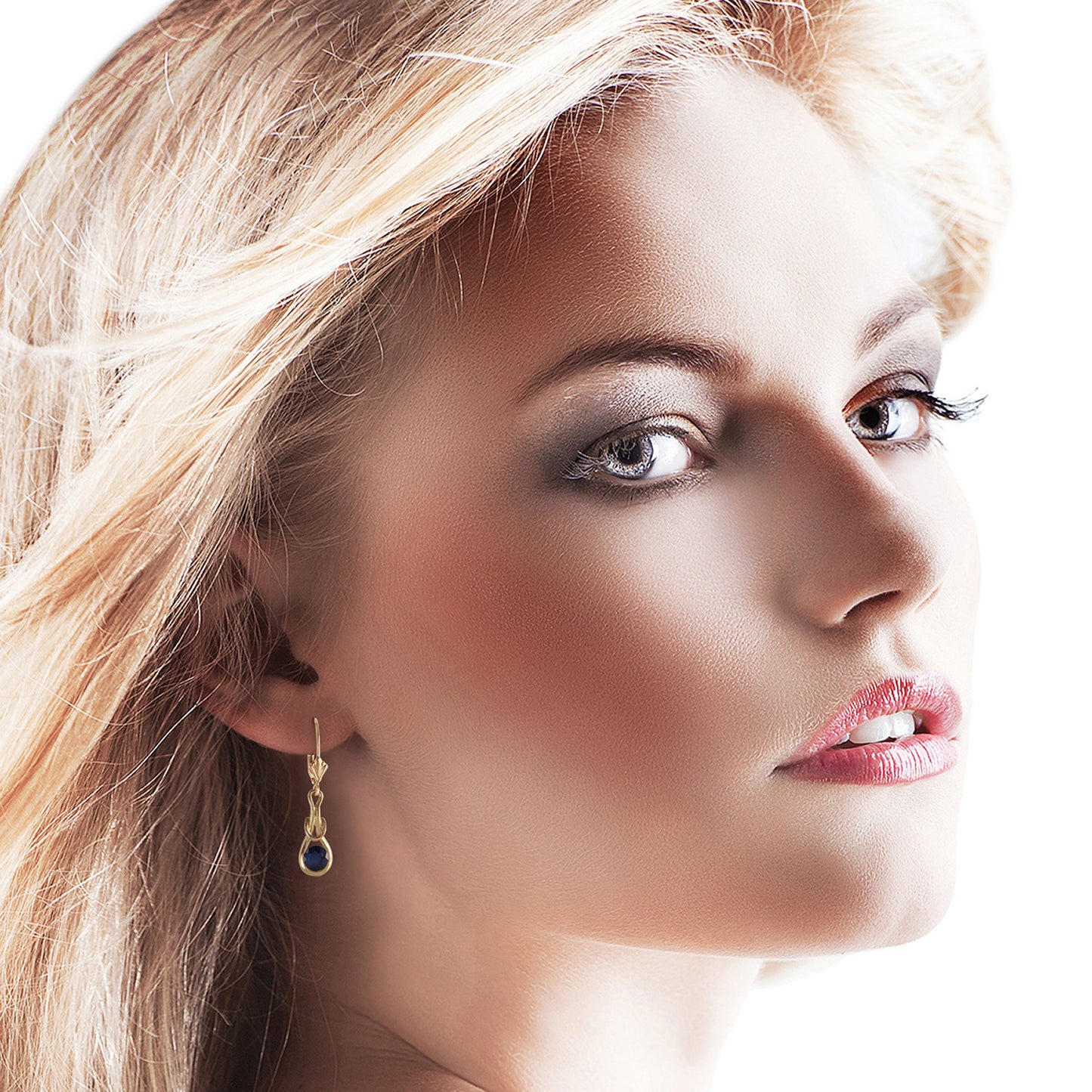 Lockstone Sapphire Earrings