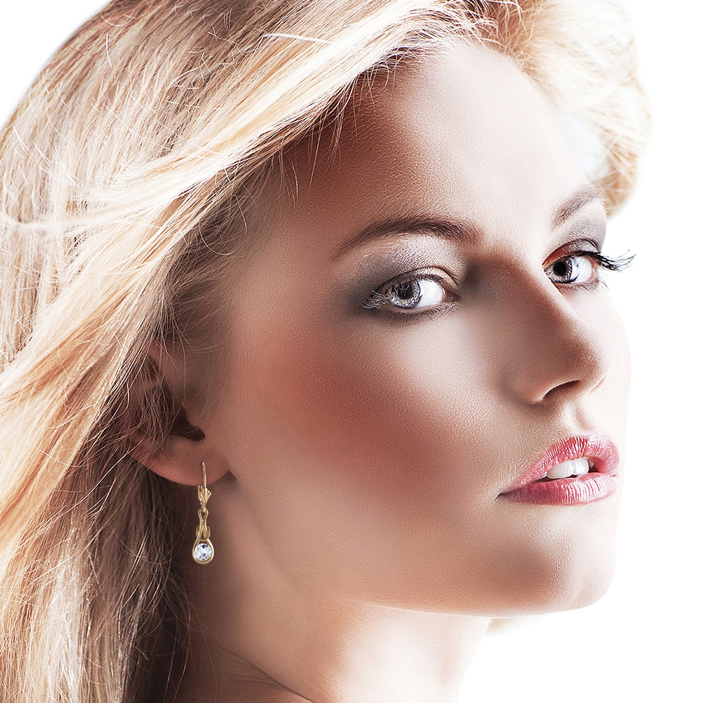 Lockstone Aquamarine Earrings
