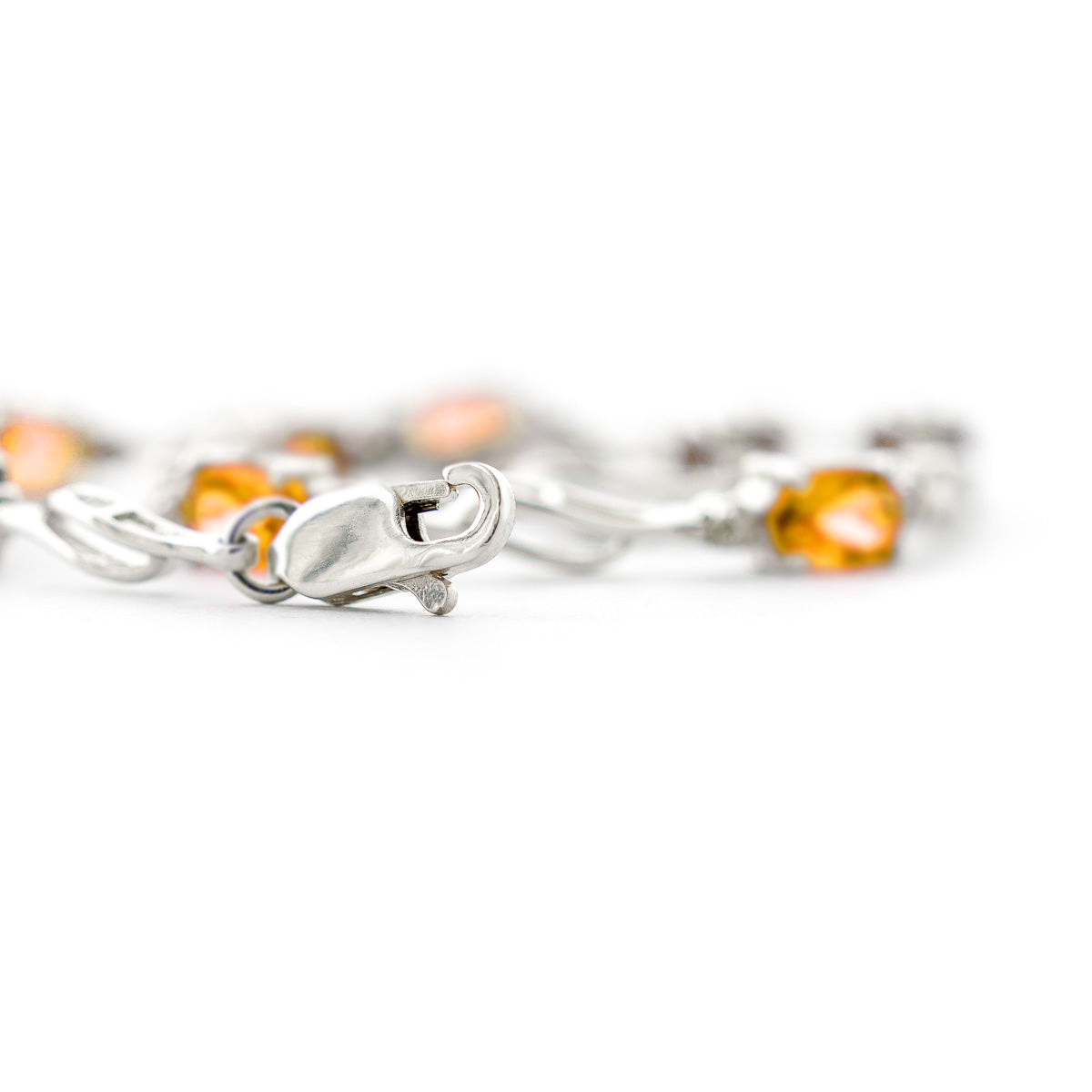 Shimmering Array Citrine and Diamond Bracelet
