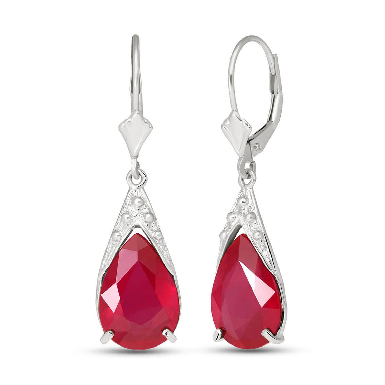 Moonlit Serenity Ruby Earrings