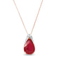 Moonlit Serenity Ruby Chain
