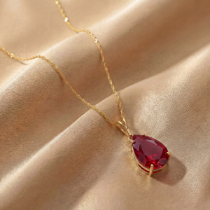 Hidden Light Ruby Necklace