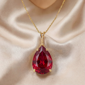 Hidden Light Ruby Necklace