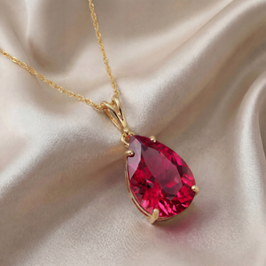 Hidden Light Ruby Necklace