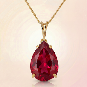 Hidden Light Ruby Necklace