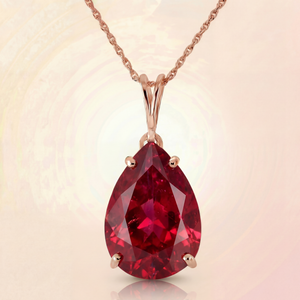 Hidden Light Ruby Necklace