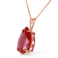 Graceful Pears Ruby Necklace