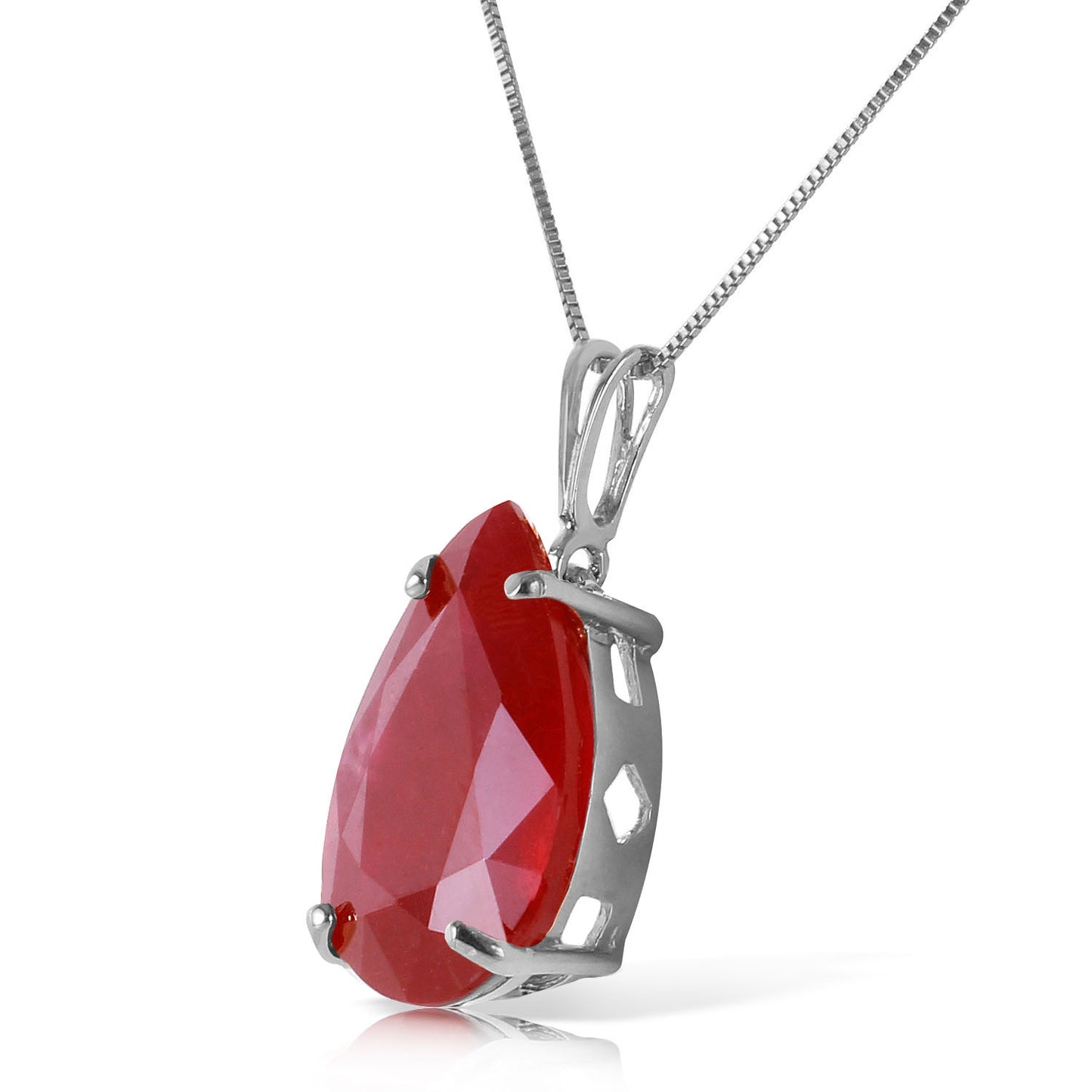 Graceful Pears Ruby Necklace