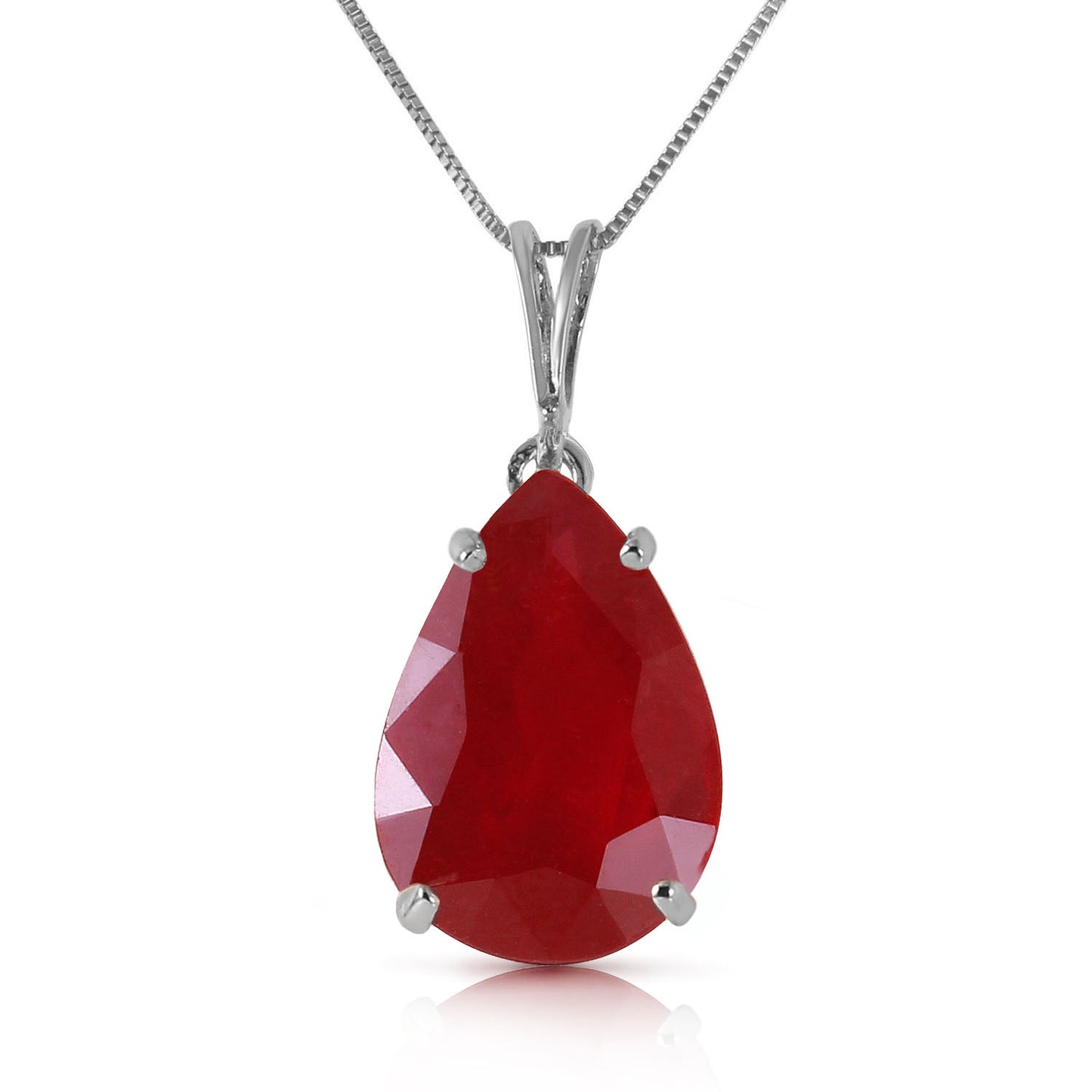 Graceful Pears Ruby Necklace