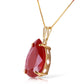 Graceful Pears Ruby Necklace