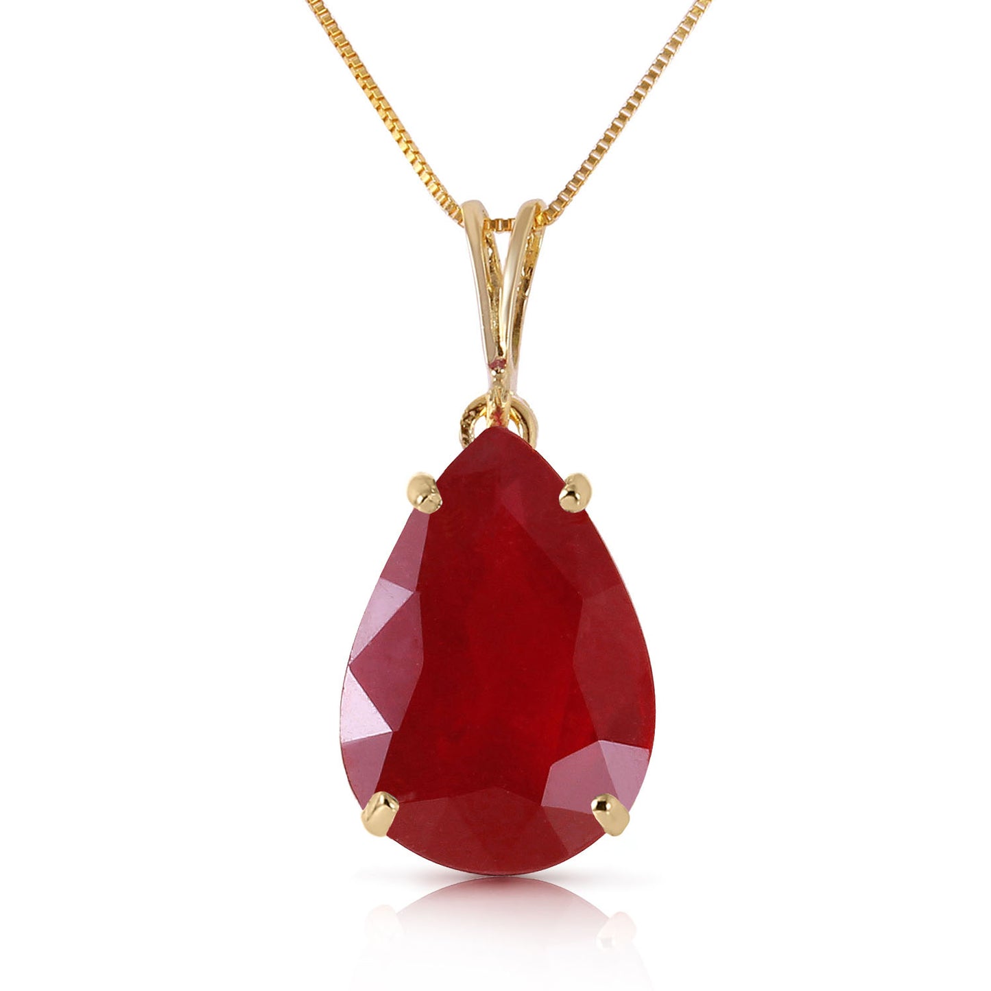 Graceful Pears Ruby Necklace