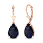 Hidden Light Sapphire Earrings