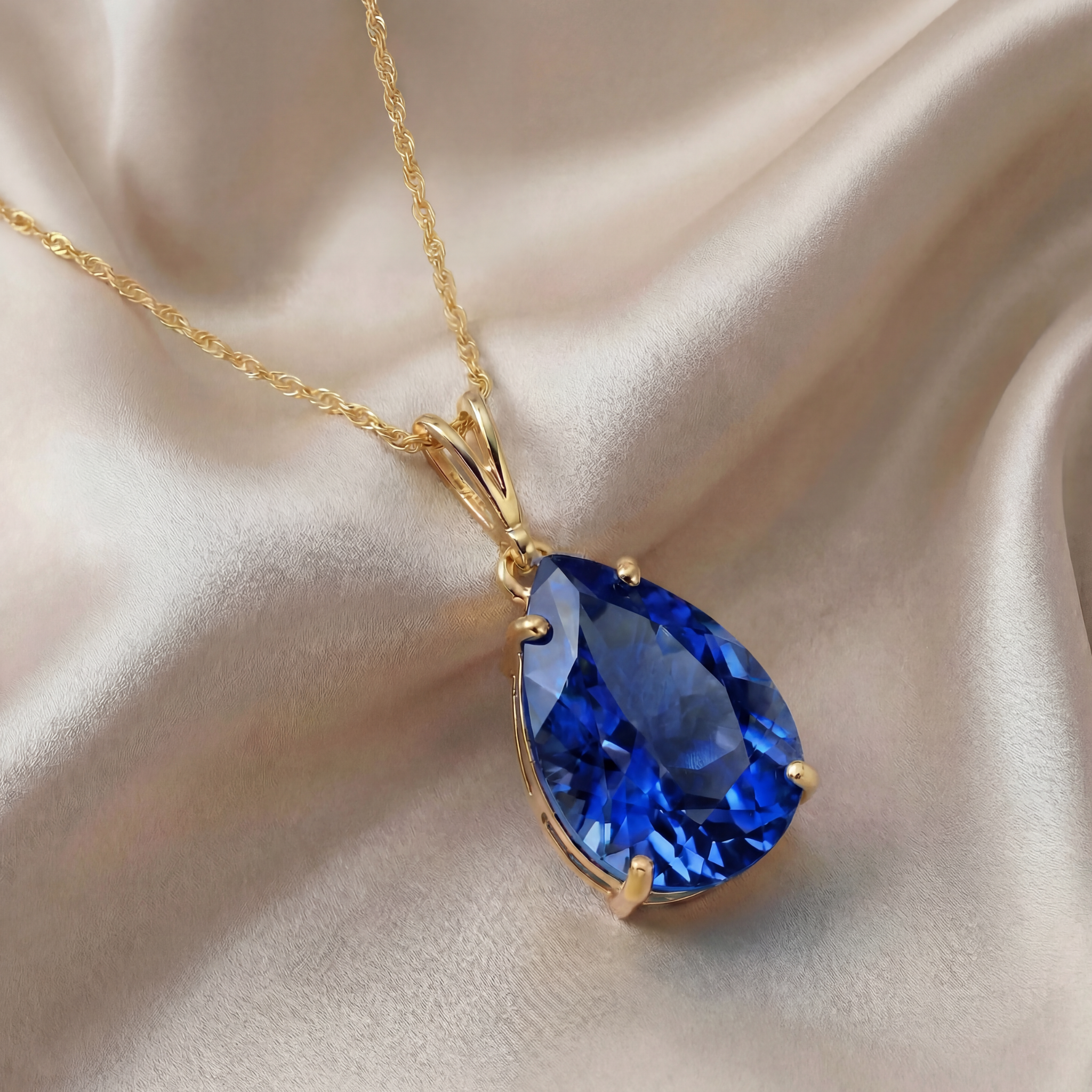 Hidden Light Sapphire Necklace