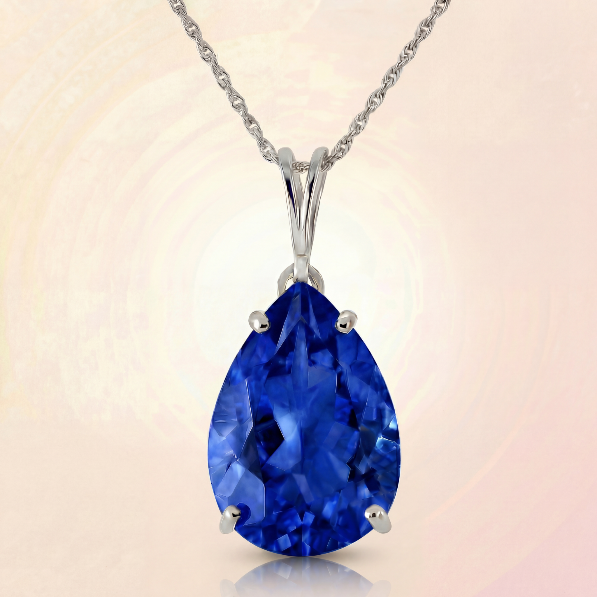 Hidden Light Sapphire Necklace