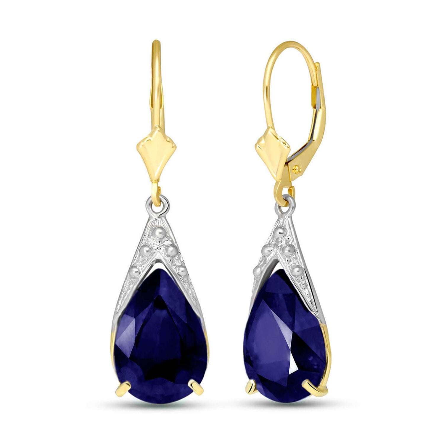 Moonlit Serenity Sapphire Earrings