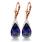 Moonlit Serenity Sapphire Earrings