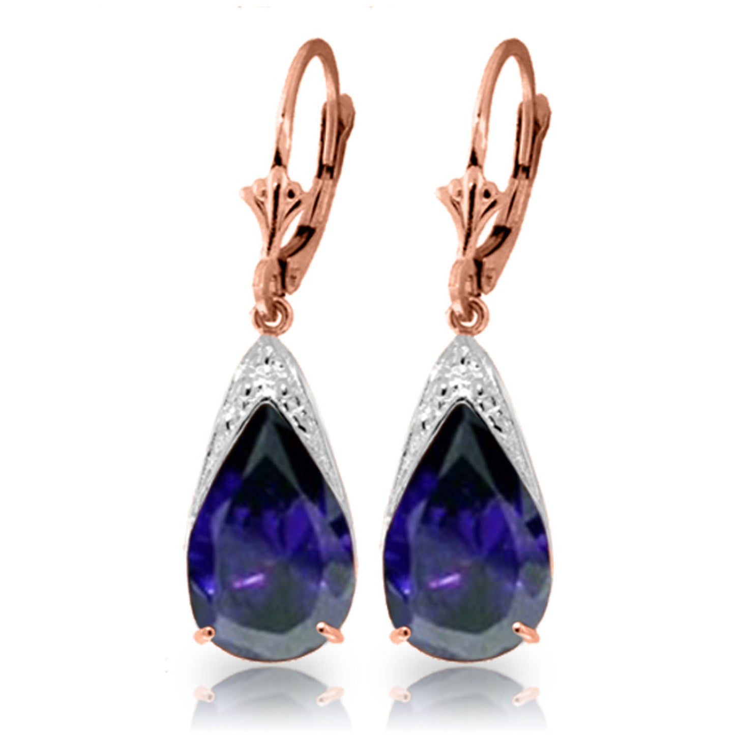Moonlit Serenity Sapphire Earrings