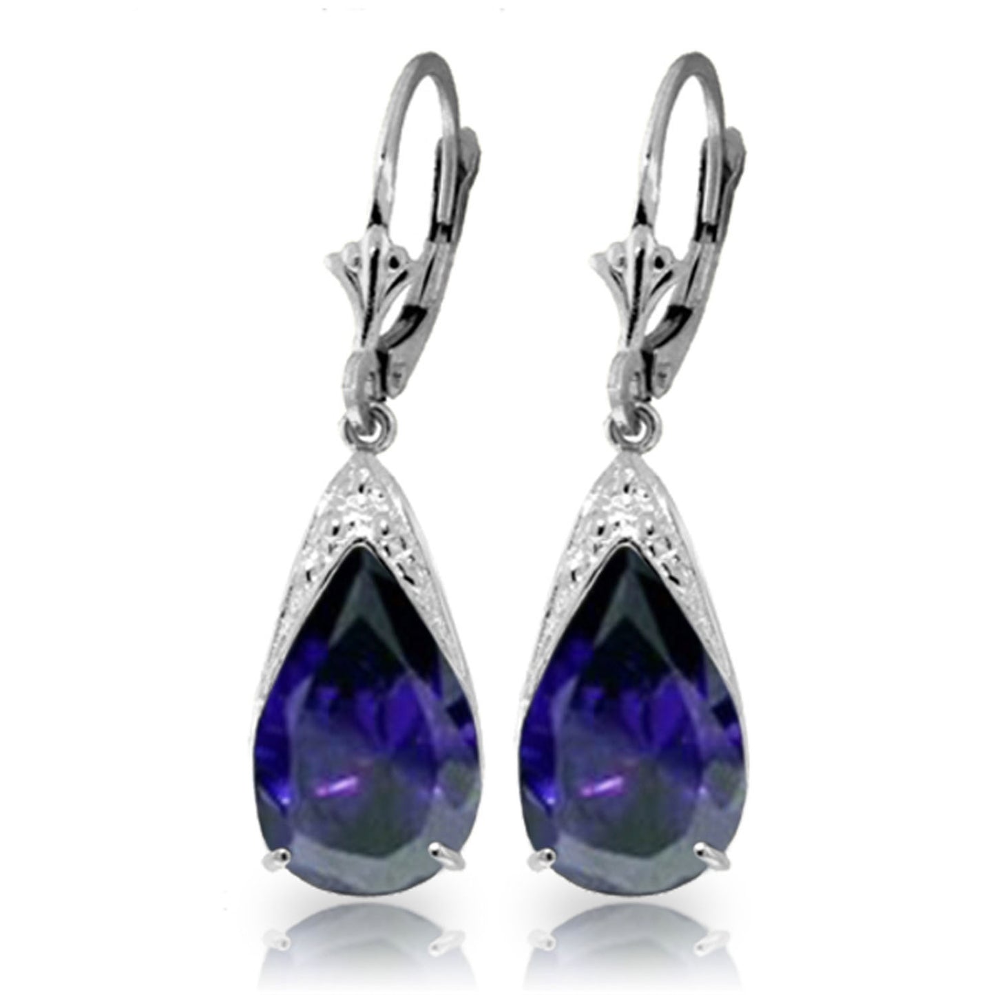 Moonlit Serenity Sapphire Earrings