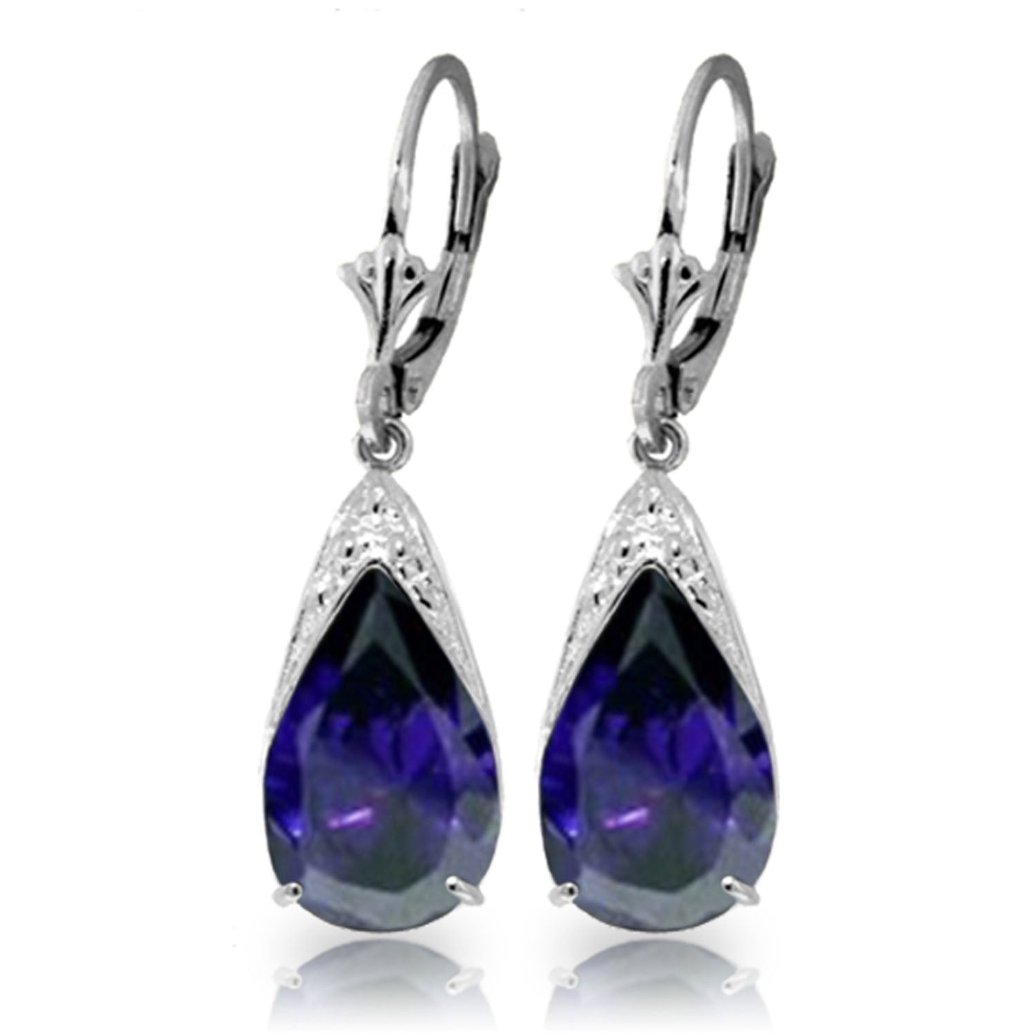 Moonlit Serenity Sapphire Earrings