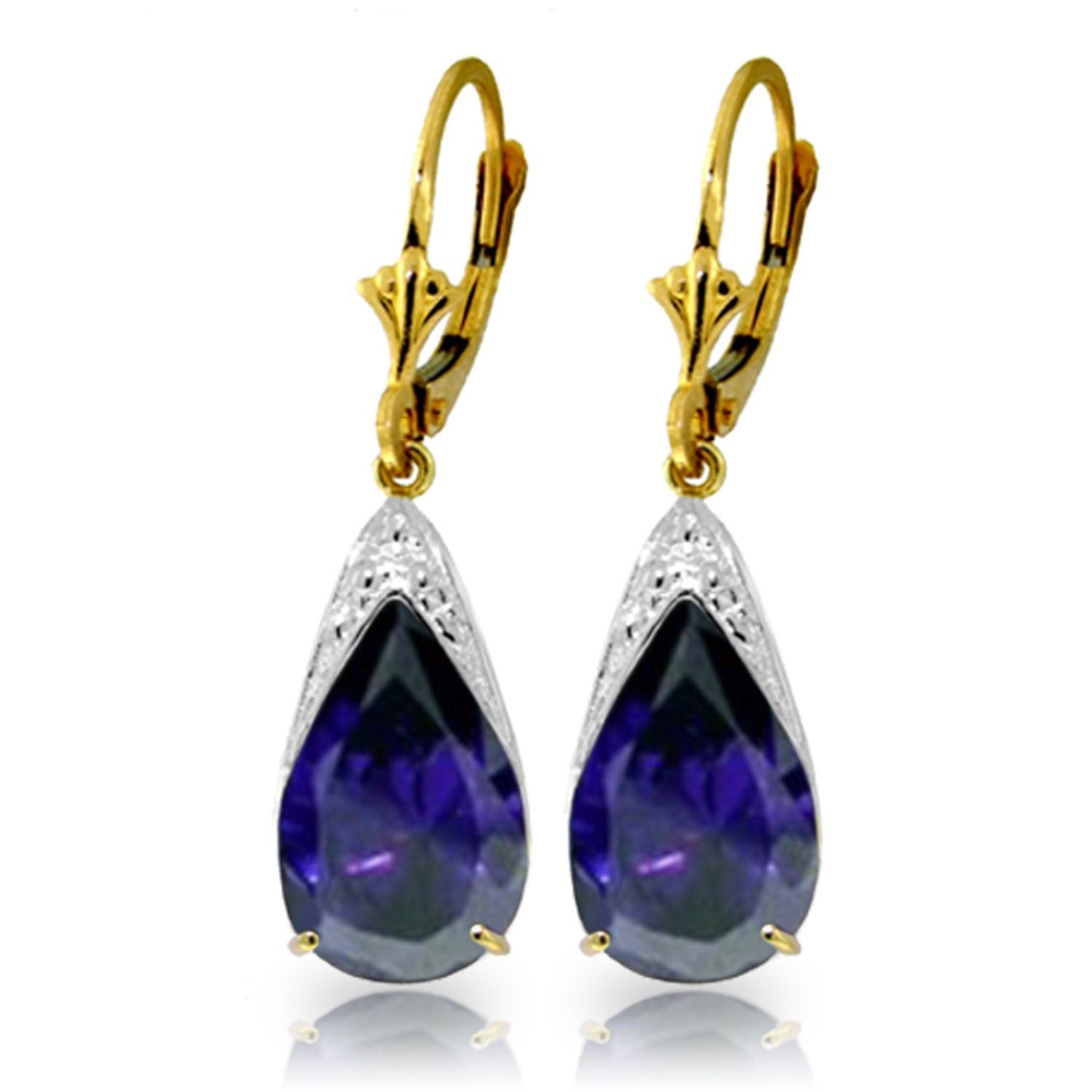 Moonlit Serenity Sapphire Earrings