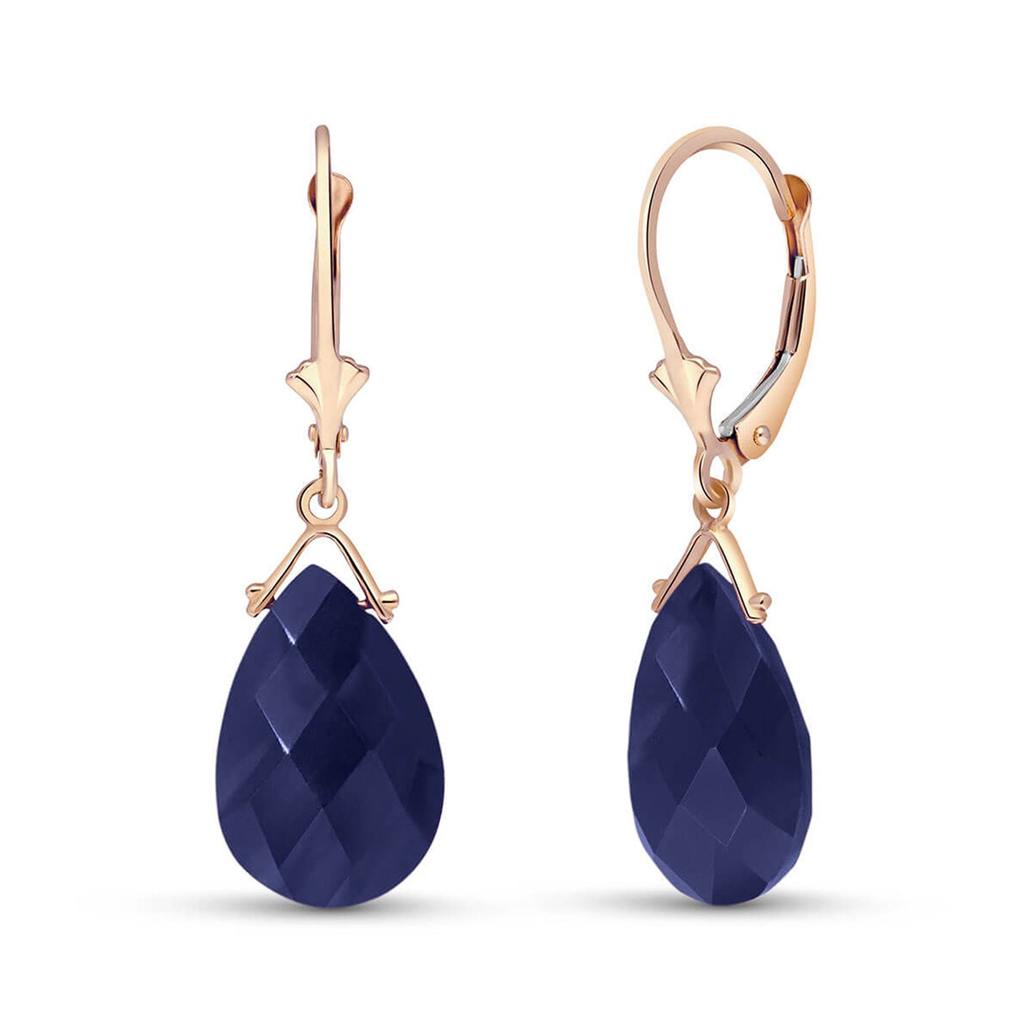 Lunar Glow Sapphire Earrings