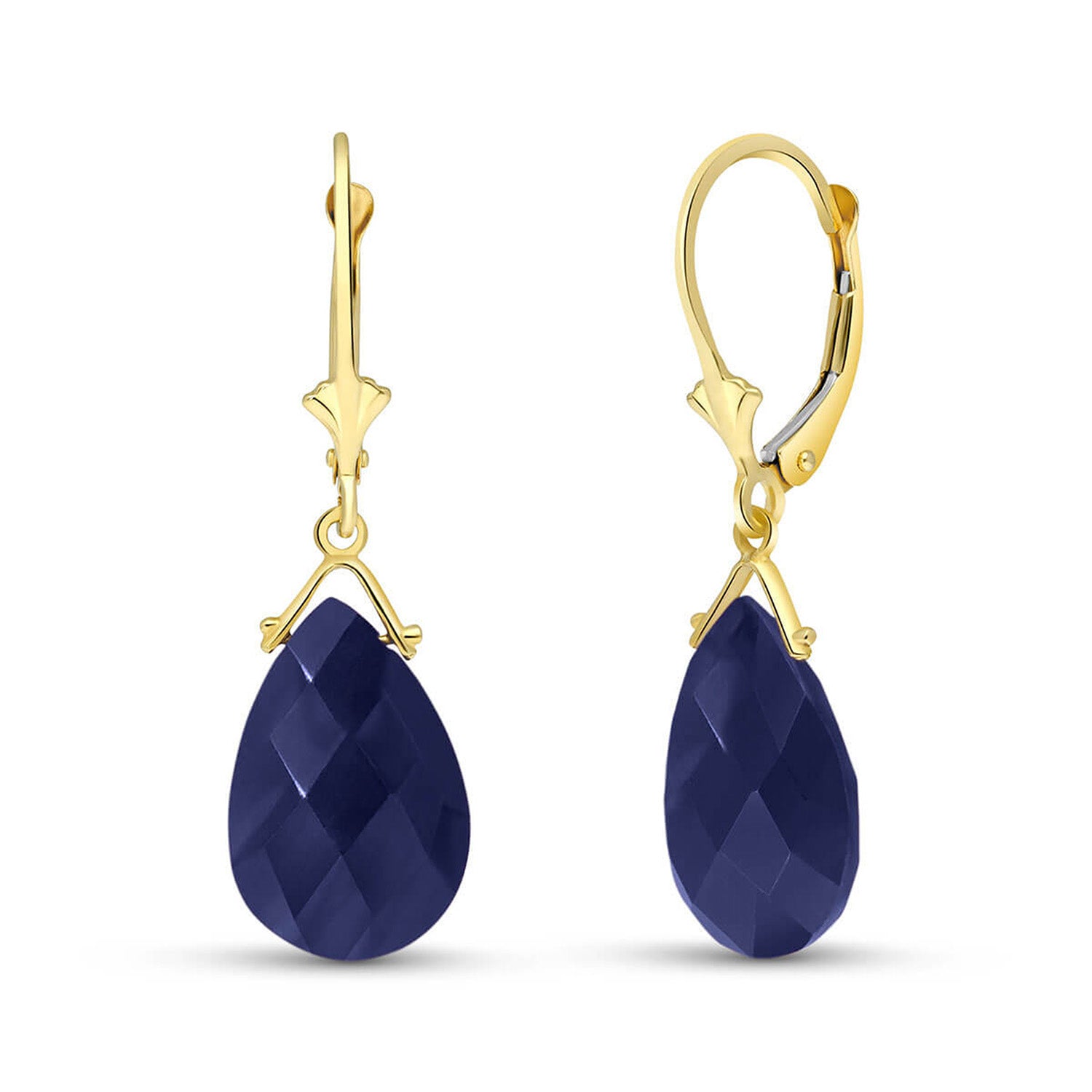 Lunar Glow Sapphire Earrings