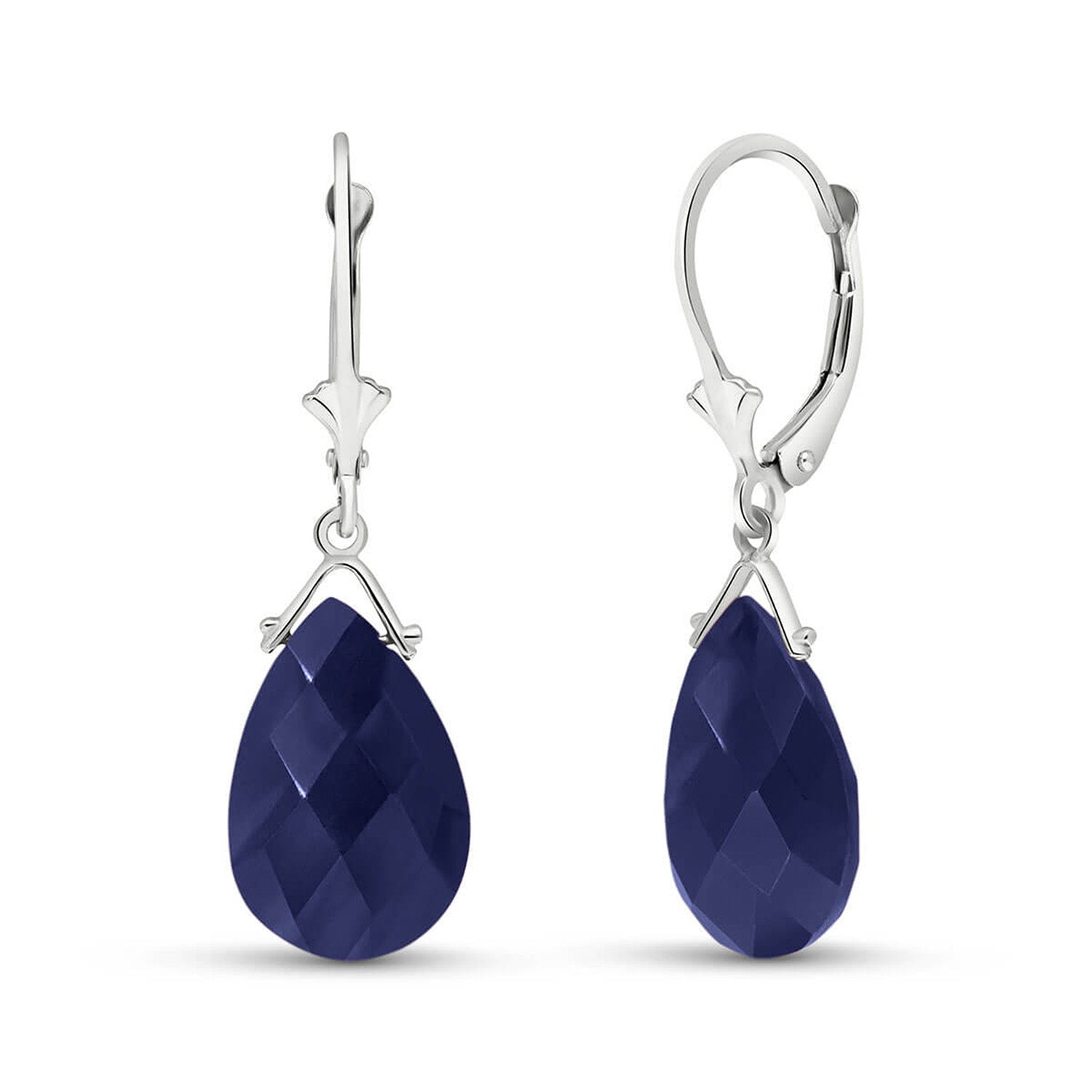 Lunar Glow Sapphire Earrings
